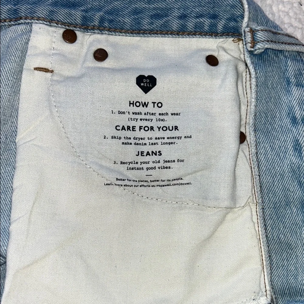 Madewell Blue Jean Shorts Distressed Summer Style